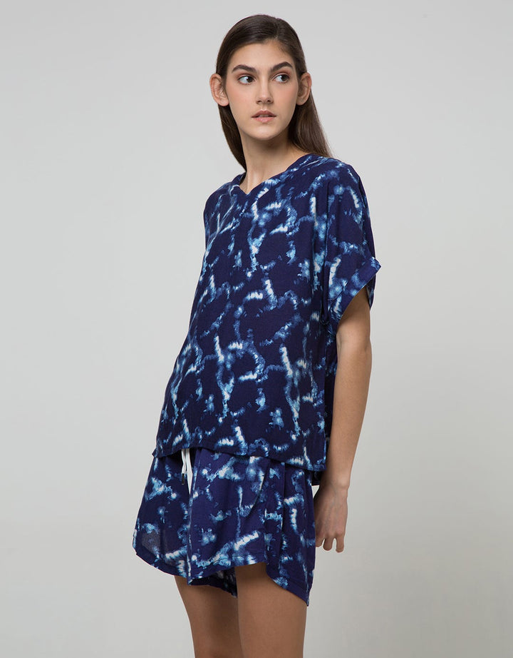 Cynthia Tye Dye Homewear Set Batwing Pants