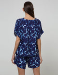 Cynthia Tye Dye Homewear Set Batwing Pants
