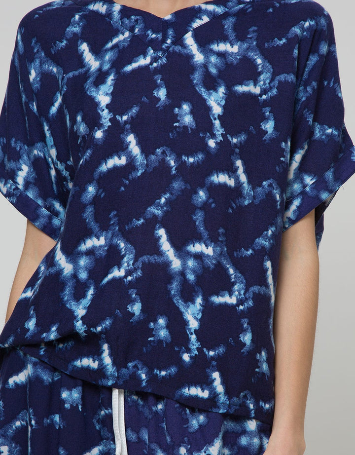 Cynthia Tye Dye Homewear Set Batwing Pants