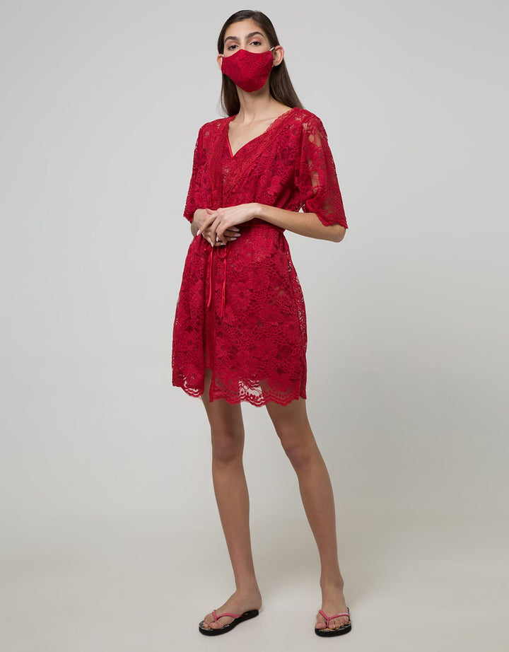 Cynthia Kimono Lace Set Christmas Edition