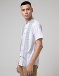 Red Cliff Triangle Stripe Men's Short Sleeve Koko Shirt