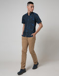 Red Cliff Short Sleeve Shirt Full Print Motif