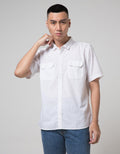 Red Cliff Modern Kemeja Pria Lengan Pendek