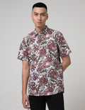 Red Cliff Kemeja Pria Full Print Lengan Pendek