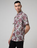 Red Cliff Kemeja Pria Full Print Lengan Pendek