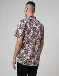 Red Cliff Kemeja Pria Full Print Lengan Pendek