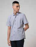 Red Cliff Kemeja Lengan Pendek Small Plaid Print