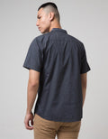 Red Cliff Multi Stripe Kemeja Koko Pria Lengan Pendek