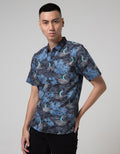 Red Cliff Kemeja Pria Lengan Pendek Sea Print