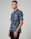 Red Cliff Kemeja Pria Lengan Pendek Sea Print