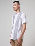 Red Cliff Motif Kemeja Koko Pria Lengan Pendek