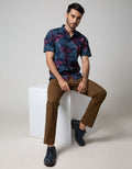 D'Red Short Sleeve Shirt Men