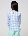 Cardinal Kids Girl Plaid Motif Blouse