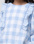 Cardinal Kids Girl Plaid Motif Blouse