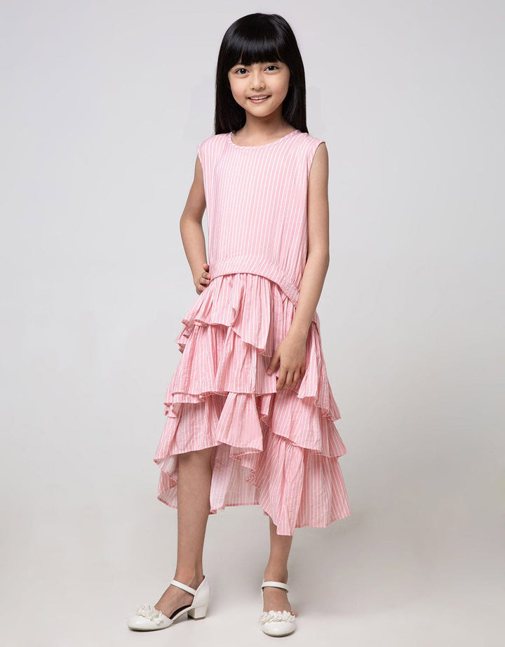 Cardinal Kids Girl Layer Stripe Dress