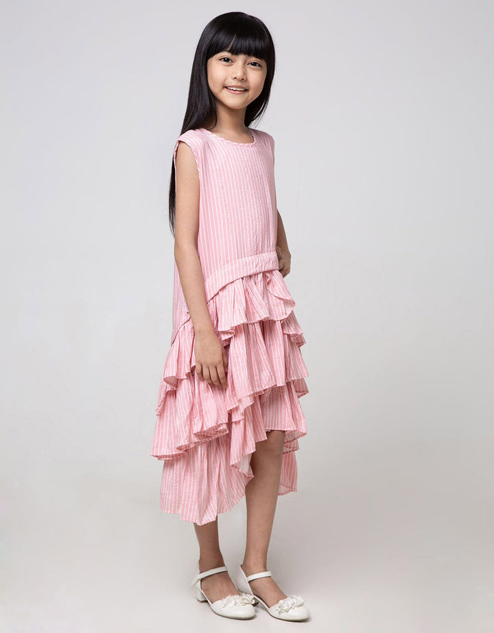 Cardinal Kids Girl Layer Stripe Dress