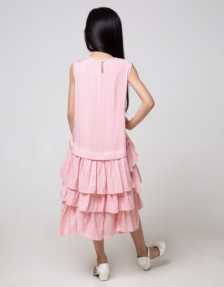 Cardinal Kids Girl Layer Stripe Dress