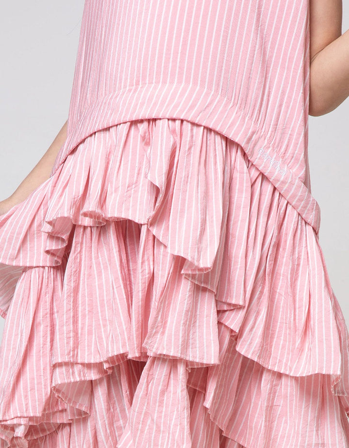 Cardinal Kids Girl Layer Stripe Dress