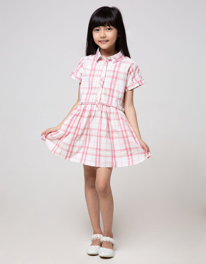 Cardinal Kids Girl Plaid Print Blouse