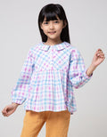 Cardinal Kids Girl Flower Button Blouse