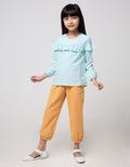 Cardinal Kids Girl Ruffle Stripe Blouse