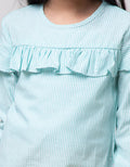 Cardinal Kids Girl Ruffle Stripe Blouse