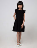 Cardinal Kids Girl Ruffle Sleeve Casual Dress