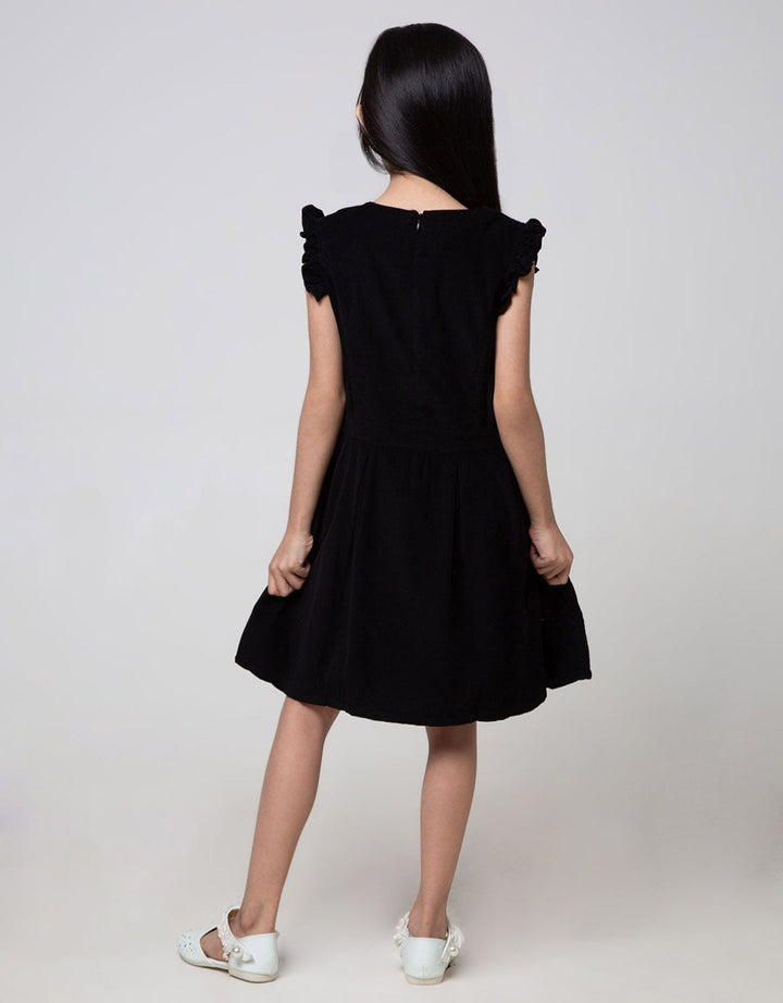 Cardinal Kids Girl Ruffle Sleeve Casual Dress