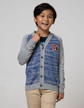 Cardinal Kids Boy Motif V-Neck Sweater