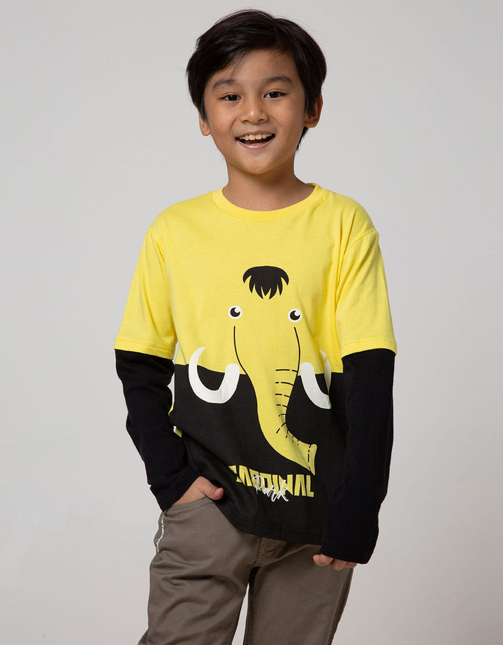 Cardinal Kids Boy Elephant T-Shirt Long Sleeve