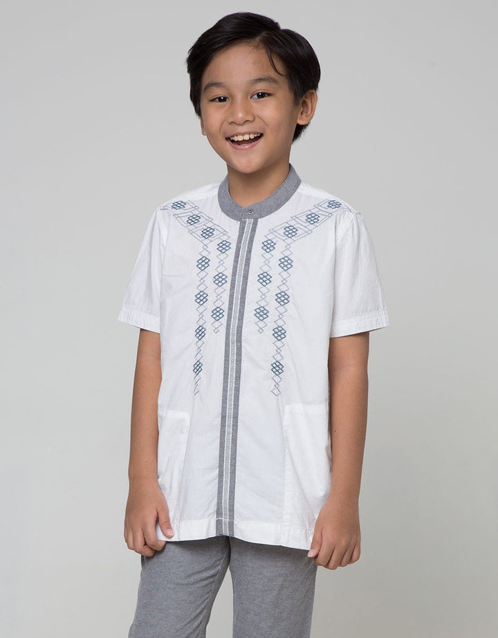 Cardinal Kids Boy Baju Koko Bordir Zigzag