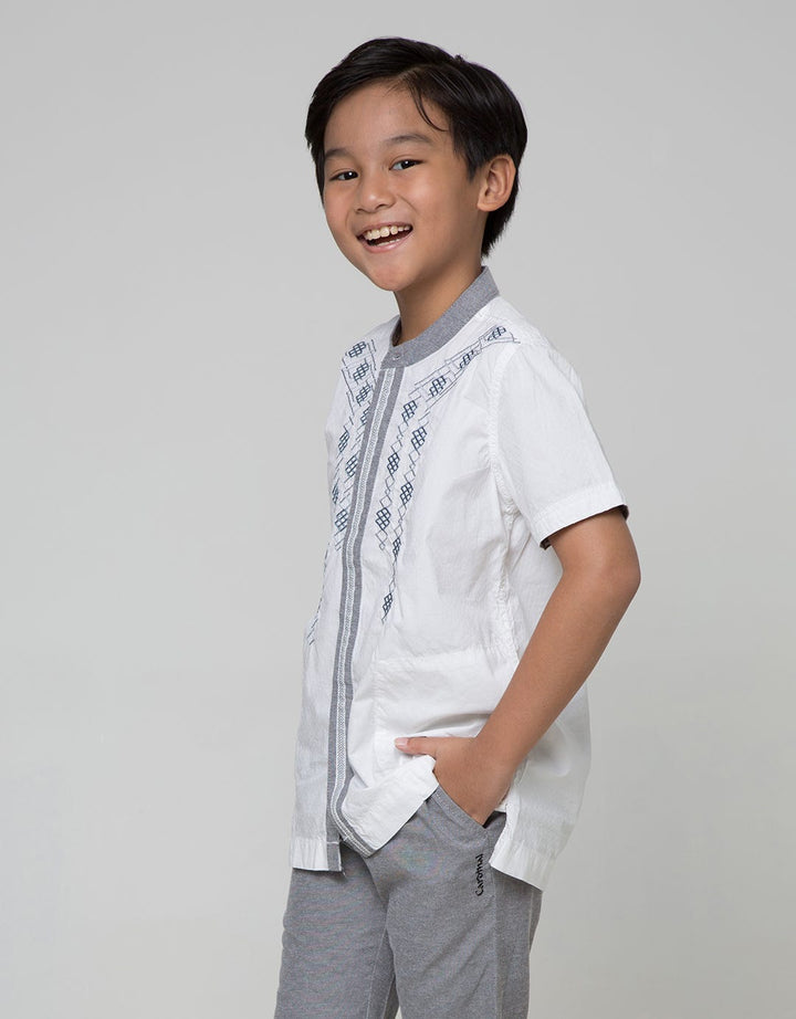 Cardinal Kids Boy Baju Koko Bordir Zigzag