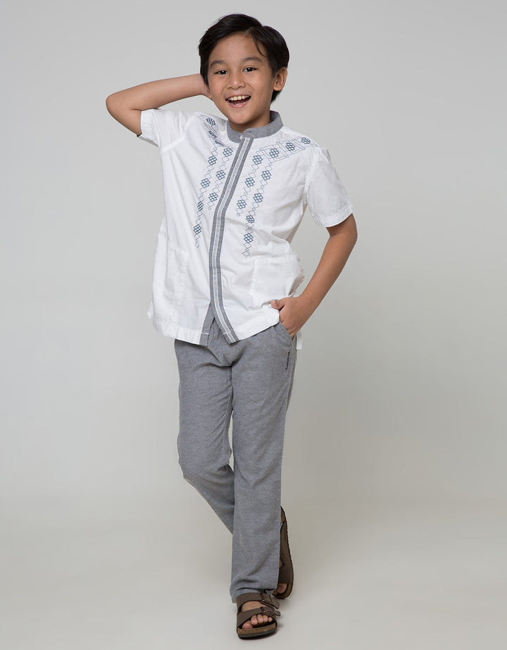 Cardinal Kids Boy Baju Koko Bordir Zigzag
