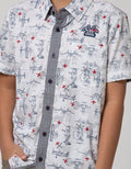 Cardinal Kids Boy Plane Short Sleeve Shirt