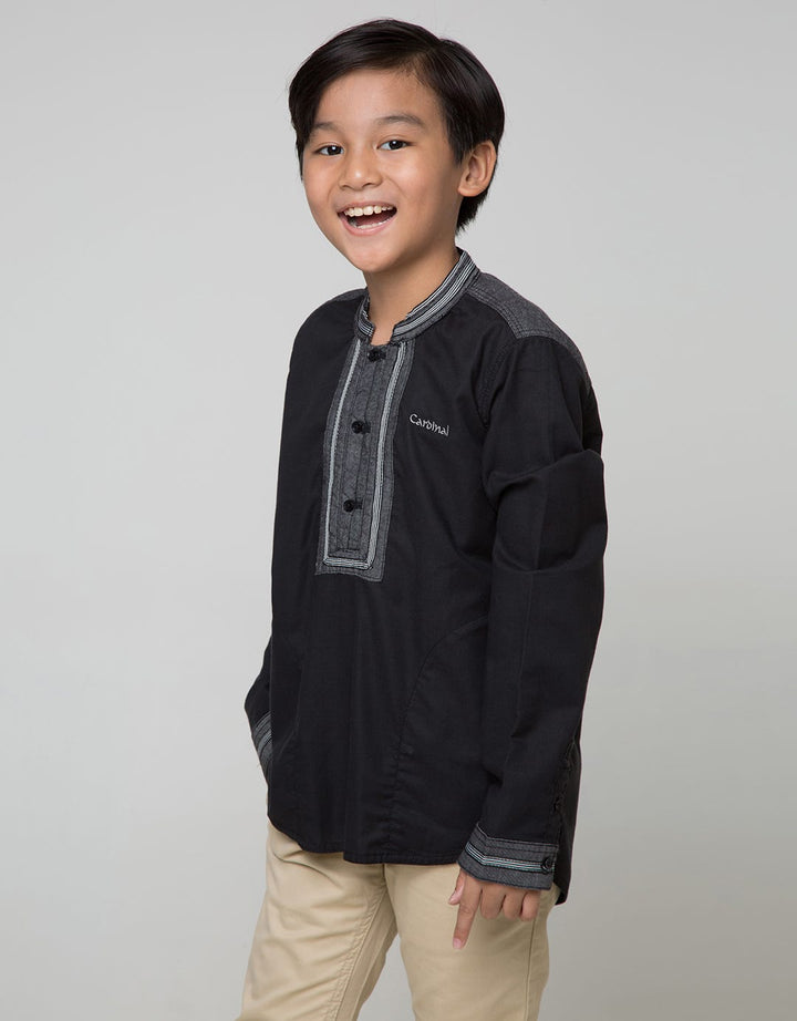 Cardinal Kids Boy Long Sleeve Embroidered Koko Shirt