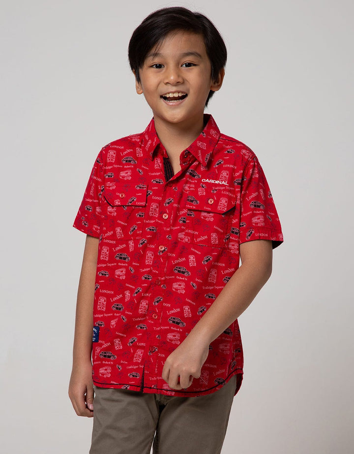 Cardinal Kids Boy London Short Sleeve Shirt