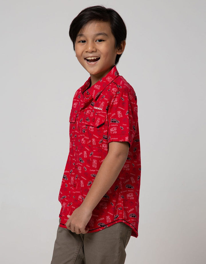 Cardinal Kids Boy London Short Sleeve Shirt