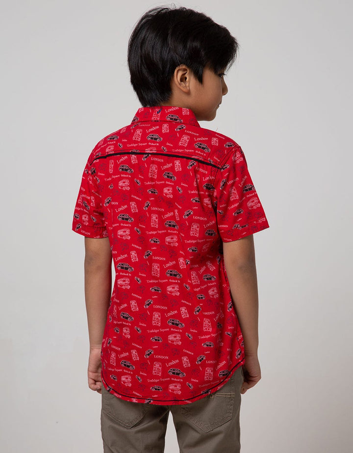 Cardinal Kids Boy London Short Sleeve Shirt