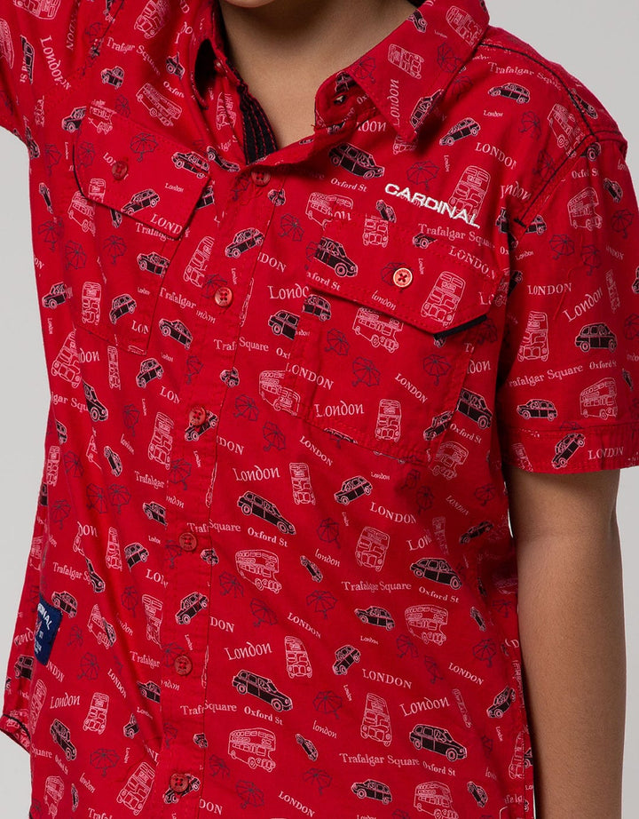 Cardinal Kids Boy London Short Sleeve Shirt