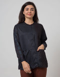 Minimal Indigo Paisley Shirt