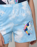 Aero Kids Short Pants Tie Dye Unicorn