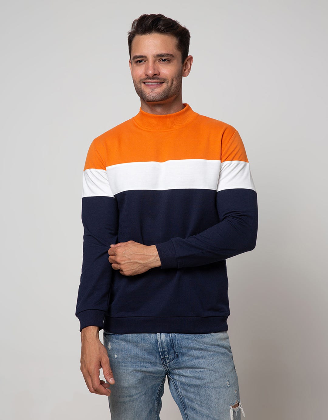 Details Sweatshirt Jumper R Neck Cut N Sewn