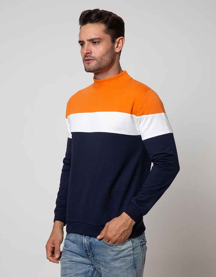 Details Sweatshirt Jumper R Neck Cut N Sewn