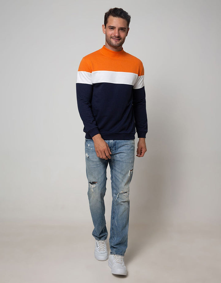 Details Sweatshirt Jumper R Neck Cut N Sewn