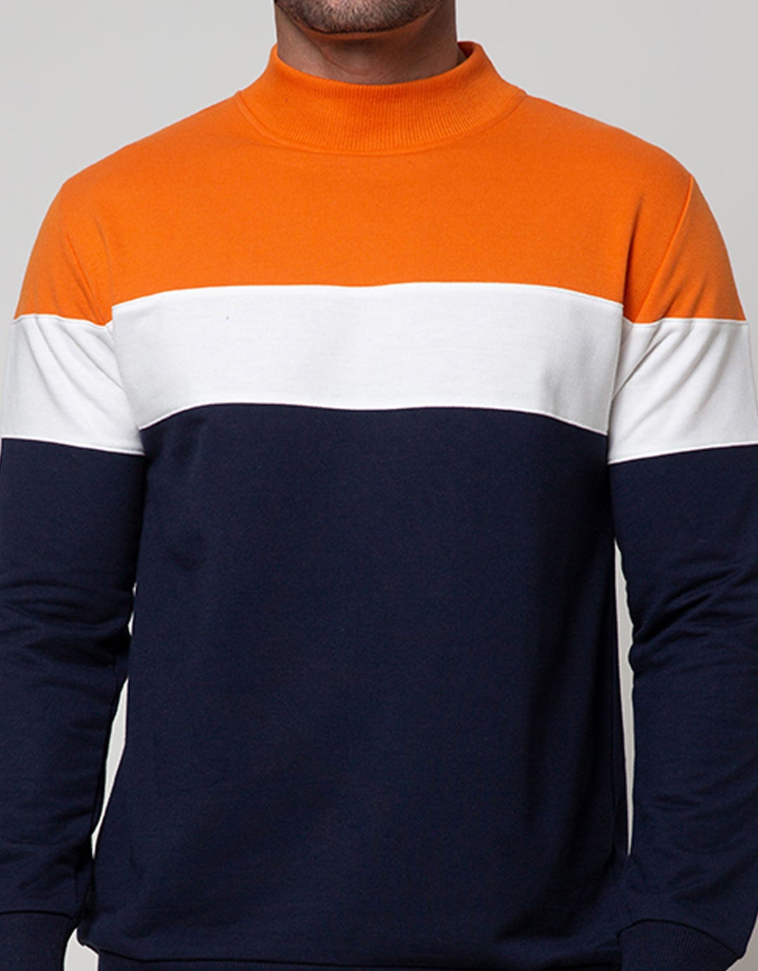 Details Sweatshirt Jumper R Neck Cut N Sewn