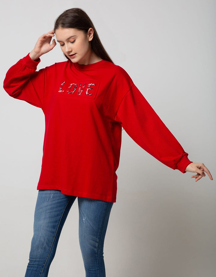 Nevada Sweatshirt Embossed Love