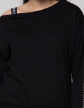 Nevada Sweatshirt Off Shoulder WithTwill Tape