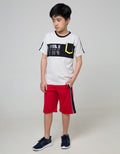 Nevada Kids Short Pants Knit Side Block