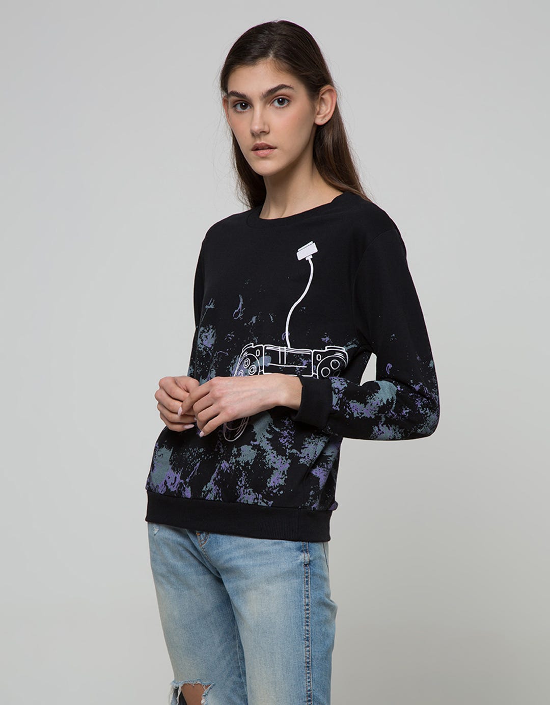 Nevada Sweatshirt Prt Stick Game Splash