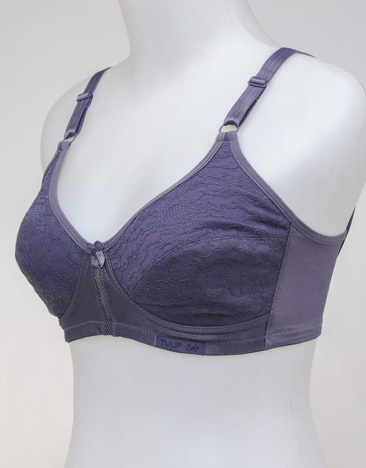 Tulip Sexy Lace Non Wire Bra Cute Wanita